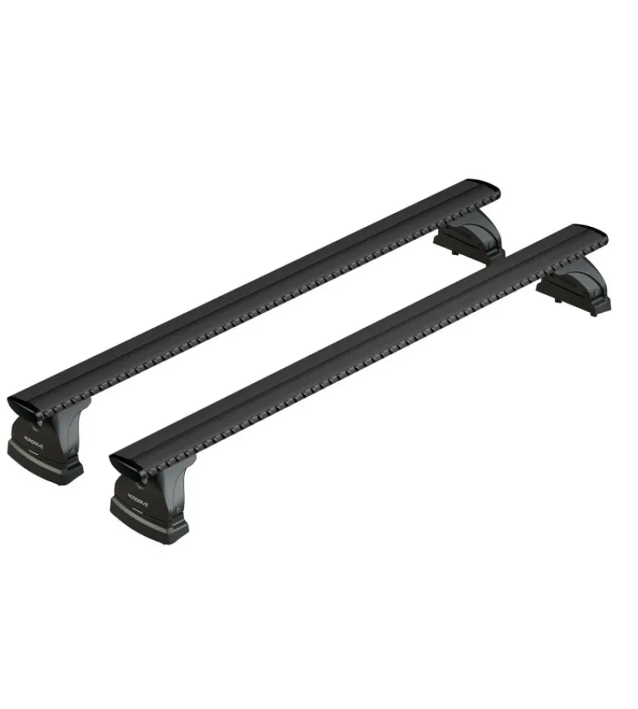 Set completo barre portatutto "evos lp 145 silenzio black m" in alluminio - nk145lbm>Nordrive Discount