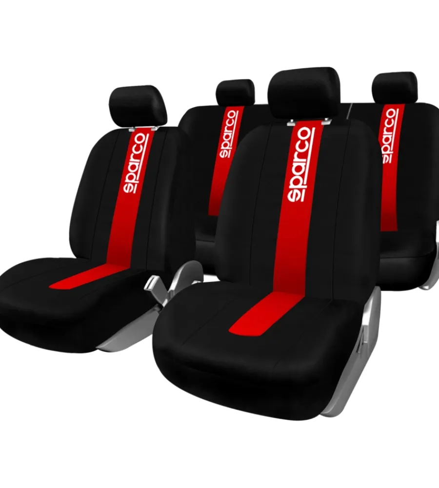Set coprisedili universali auto "spc1011" anteriori e posteriori rossi>Sparco Sale