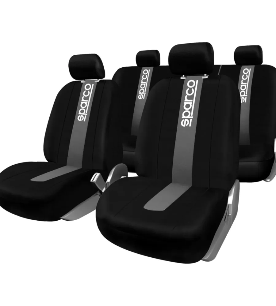 Set coprisedili universali auto "spc1011" anteriori e posteriori grigio>Sparco Discount