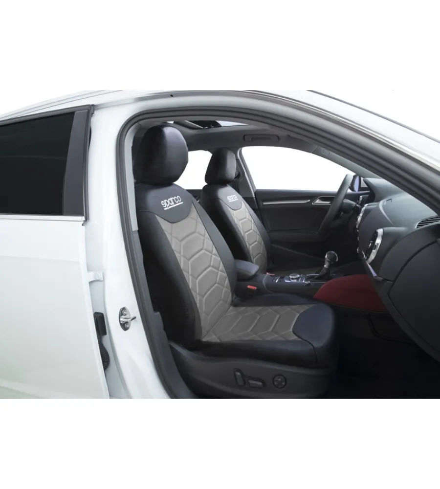 Set universale coprisedili auto completo "spc1016" nero e grigio a nido d'ape>Sparco Best