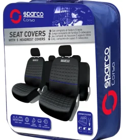 Set universale spc1042 coprisedili auto completo nero/blu><noscript><img width=
