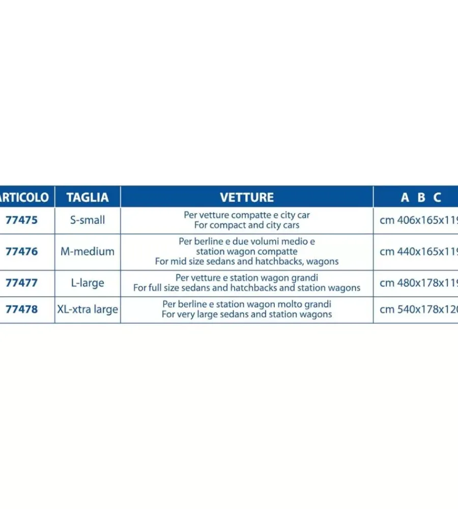 Telo antigrandine copriauto tg xl>Goodyear Sale