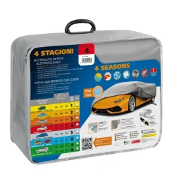 Telo copriauto in peva elettrosaldato 4 stagioni - ag-4 - cm 160x180x450  20458>Lampa Sale