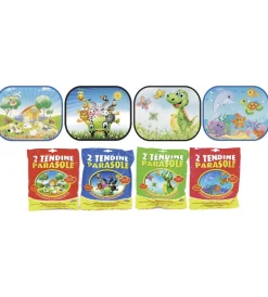 Tendine parasole a molla per auto fantasie assortite 38x44 cm><noscript><img width=